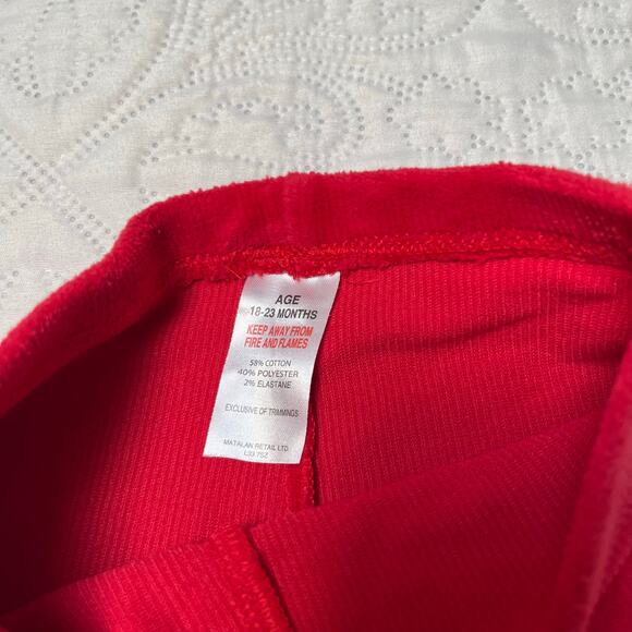 Ribbed Velour Solid Stretch Leggings Size 18-24 months - Picture 4 of 4